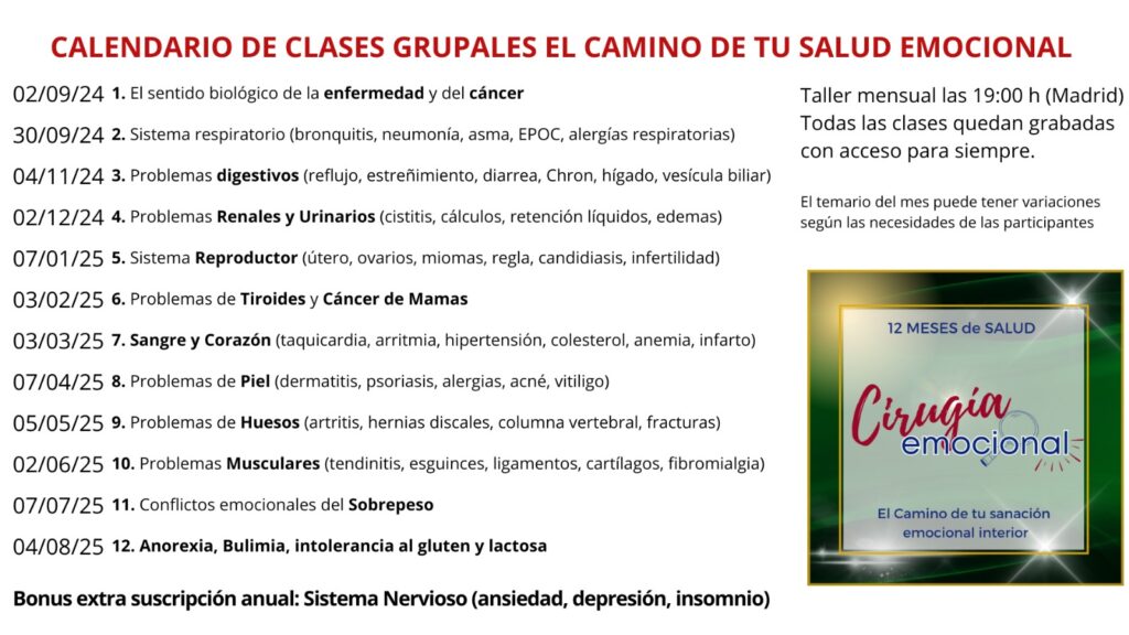 calendario talleres de salud